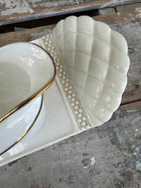 Fine China white tray