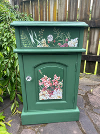 Gretels Forest Bedside table with florals