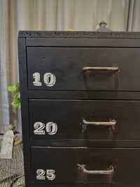 Industial Storage drawers on wheels in Black