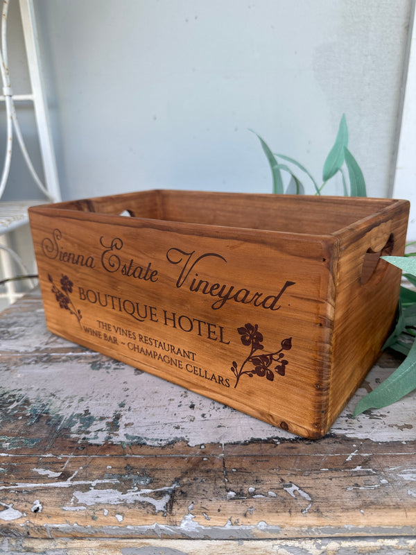 Sienna Estate Vineyard wooden box - 4 different sizes