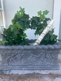 Painted planter trough