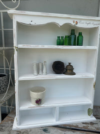 Tabletop Shelf in White with Florals