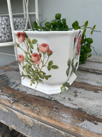 Planter re-loved with Florals