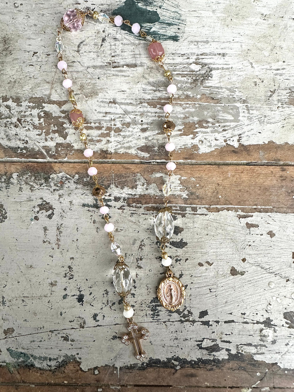 Decor prayer beads Pinks