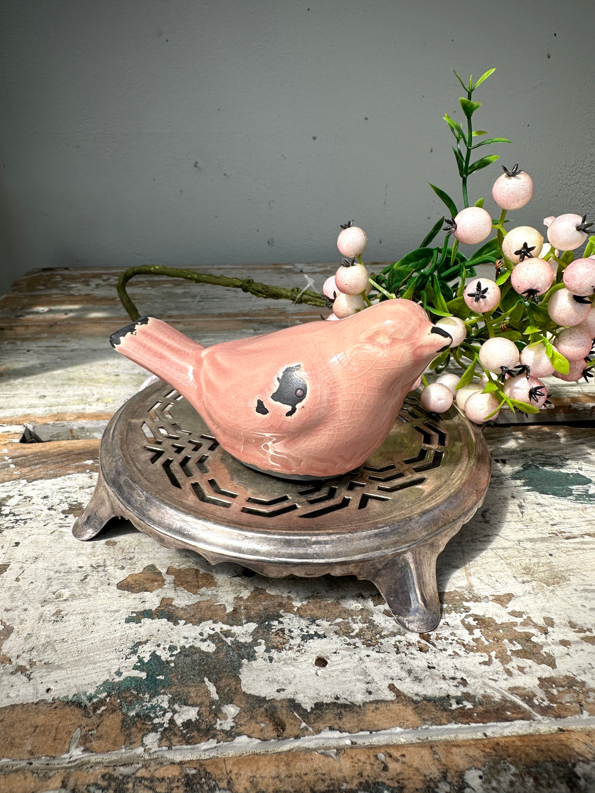 Ceramic Bird Pink small