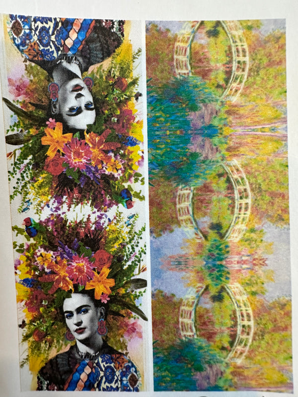 Frida Floral Hat Scarf & Artwork I The Villa Collection