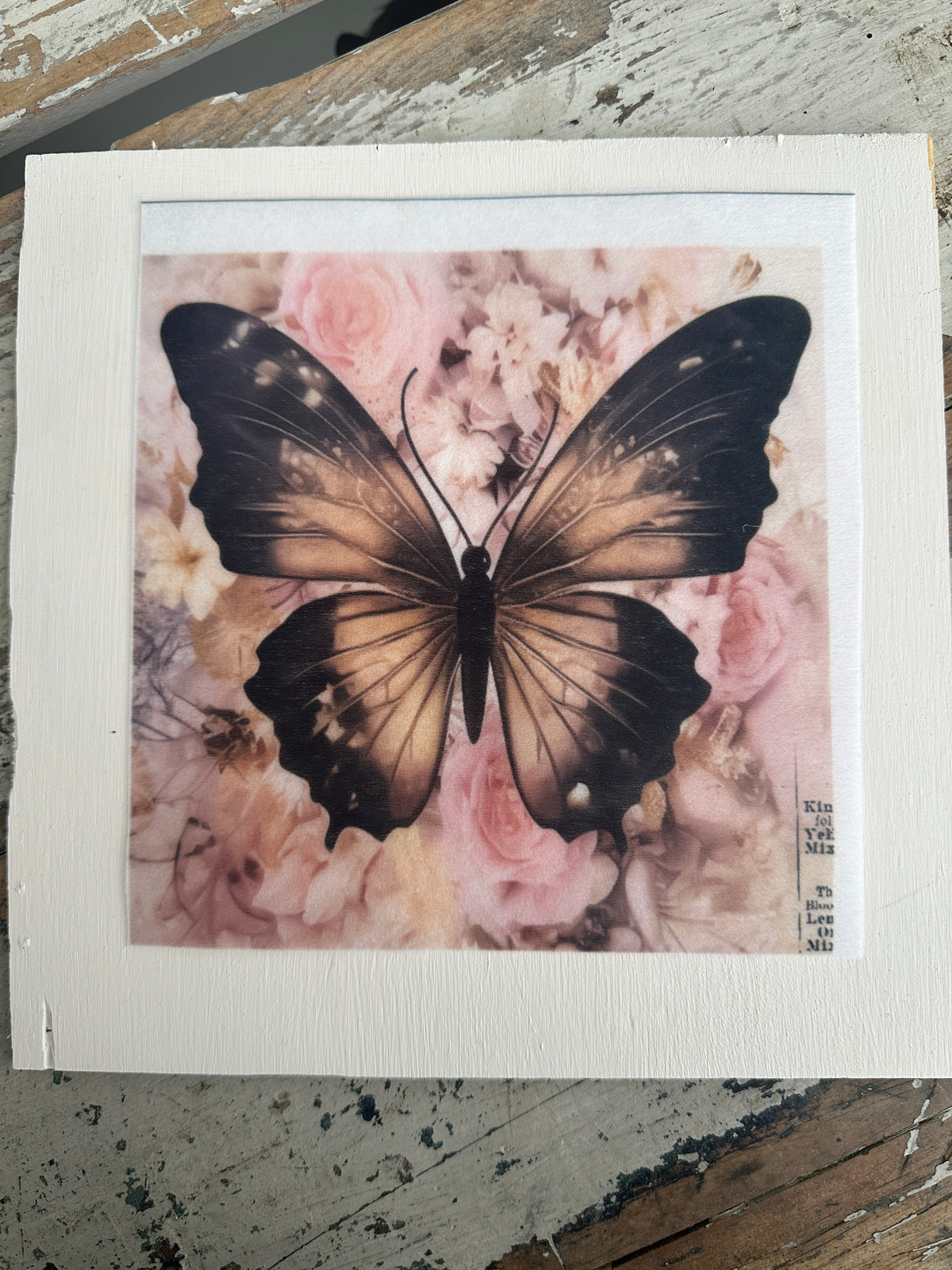 Mini decoupage Paper Butterfly