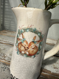 Norwood Jug Cream small w Bunnies