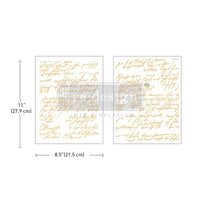 Redesign GOLD transfer Middy Shimmering Script KACHA