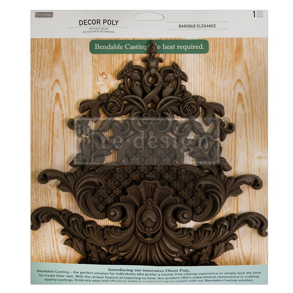 Baroque Elegance Decor Poly Bendable Casting