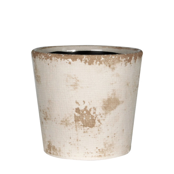 Ceramic Planter Jardin Rustic white