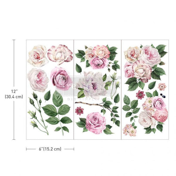 Redesign with Prima transfer small - Delicate Roses