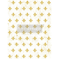 Redesign GOLD transfer Large -  Fleur de Lis