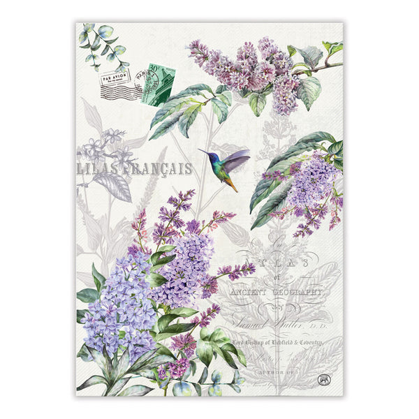 Tea towel French Lilacs