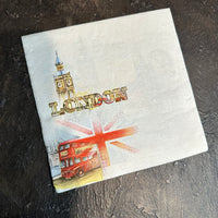 London Bus Napkin for Decoupage