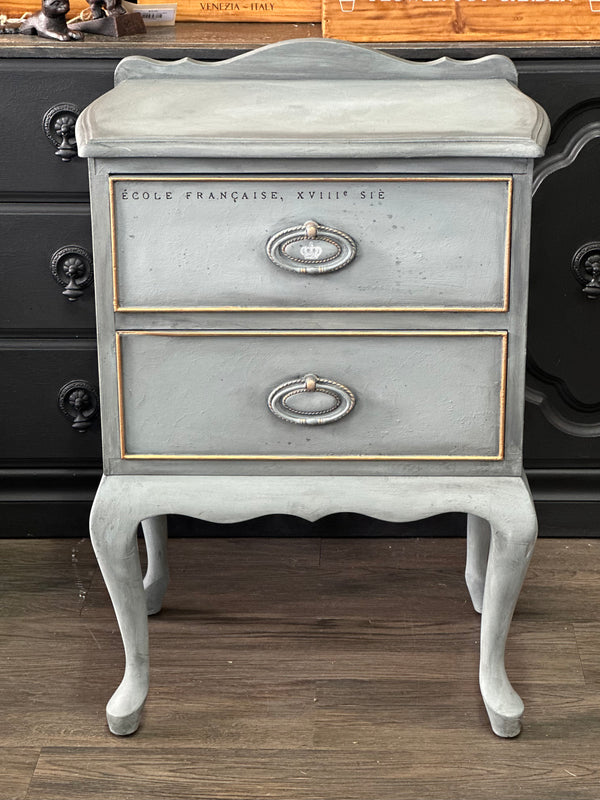 Cabriolet Legged Table in Blended Greys