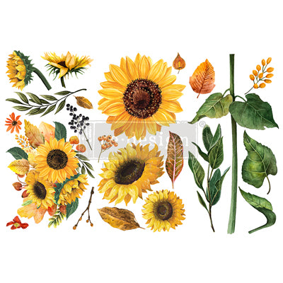 Redesign with Prima transfer small Sunflower Afternoon