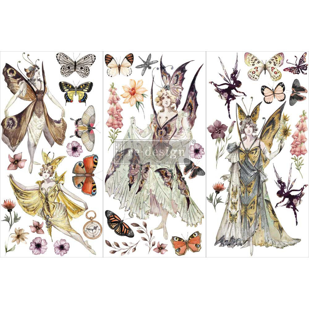 Redesign with Prima transfer small Forest Fairies