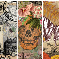 Skullduggery Decoupage Paper set of 3