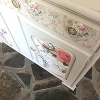 Imperial Linen Decoupaged Sideboard