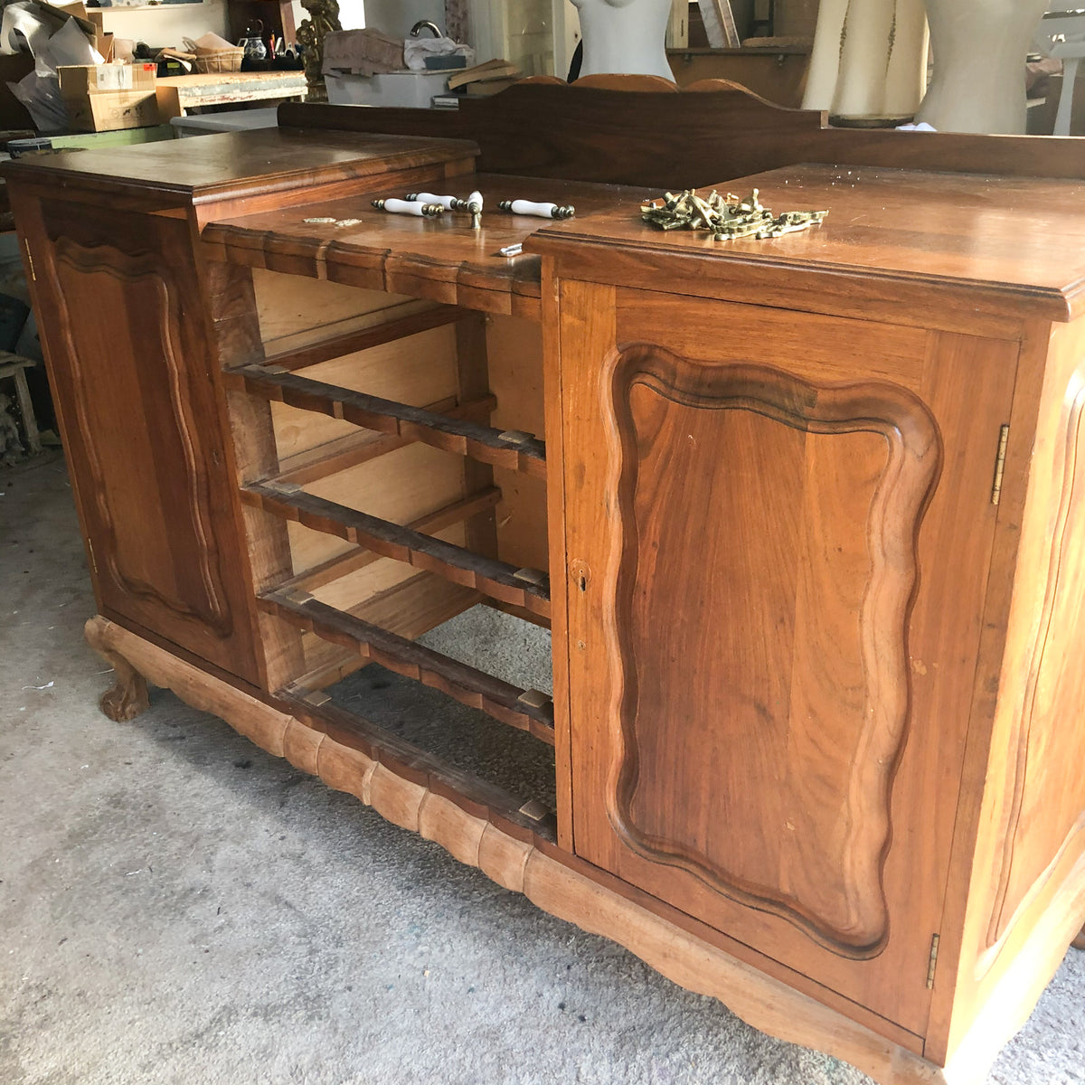 Obsidian Blue Rustic Sideboard | Paint Me Vintage