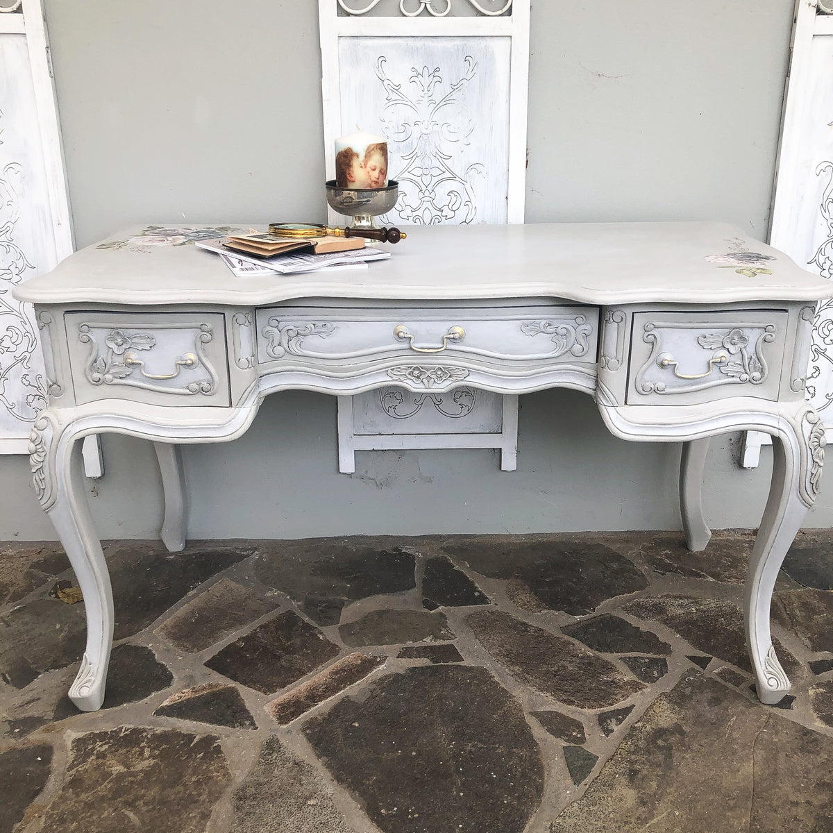 Parisian Grey & Rivers Peak Dressing Table  -  not available