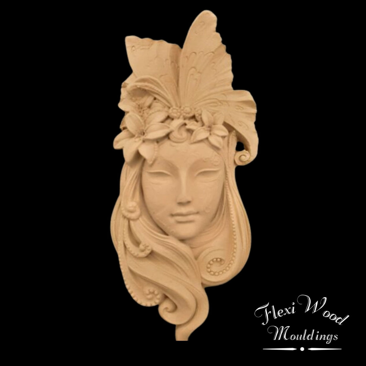 Ornamental Face XL FlexiWood FW2991 | Paint Me Vintage