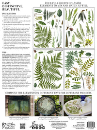 Fronds Botanical I IOD Transfer I 4 sheets | Paint Me Vintage