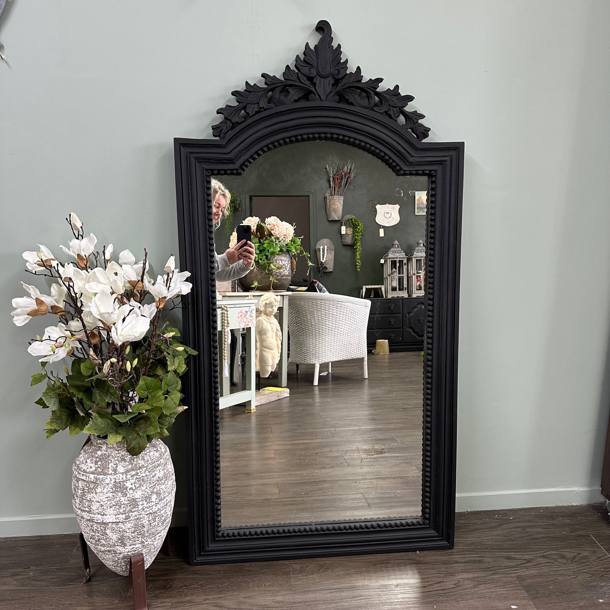 Carbon Black Tall Mirror| Paint Me Vintage