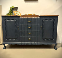 Obsidian Blue Rustic Sideboard | Paint Me Vintage