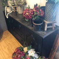 Wax distressed Black Sideboard NZ