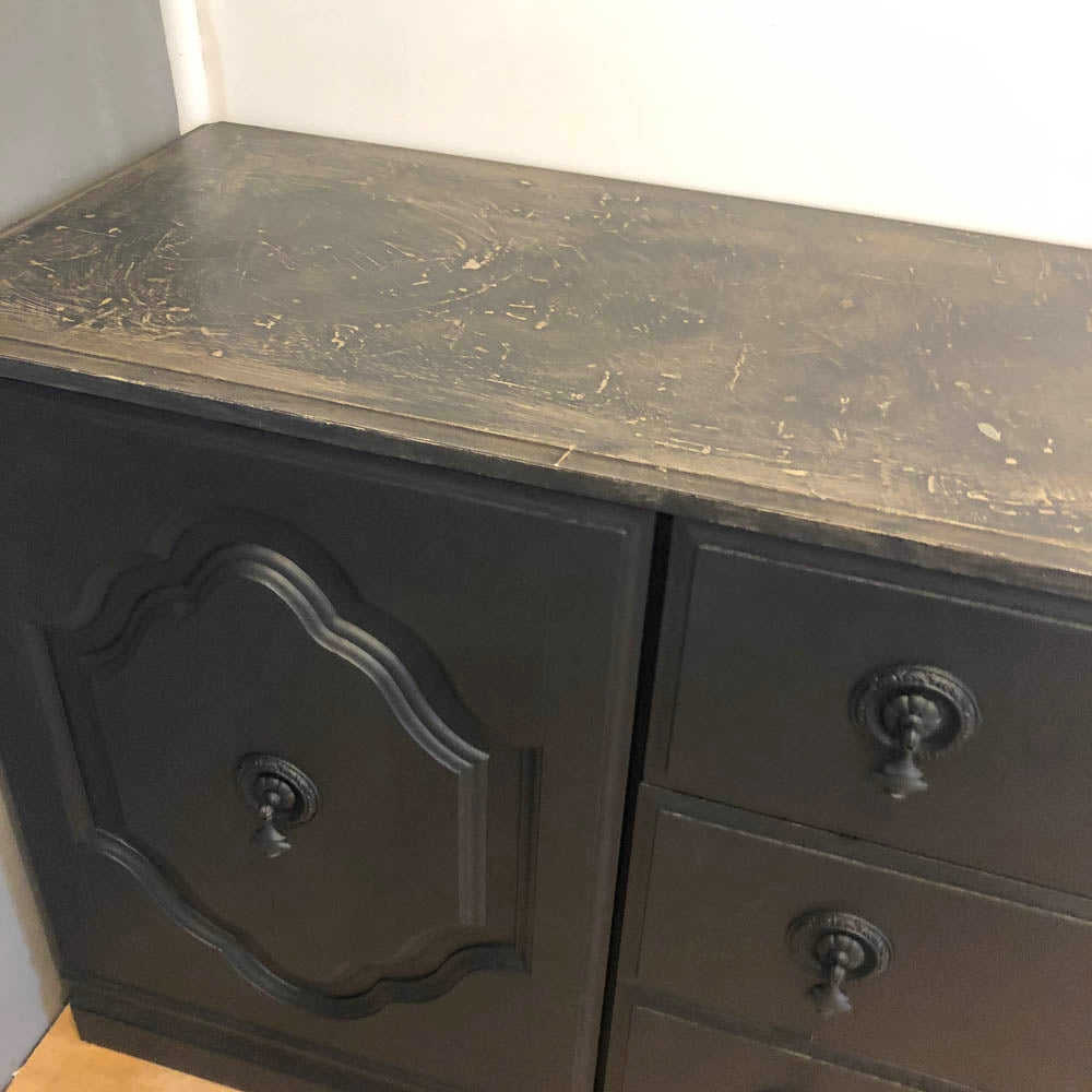 Wax distressed Black Sideboard NZ