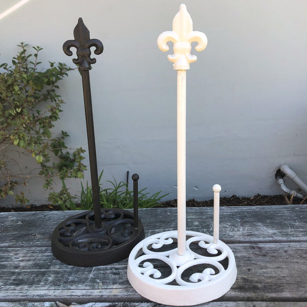 Antique White Paper Towel holder | Paint Me Vintage