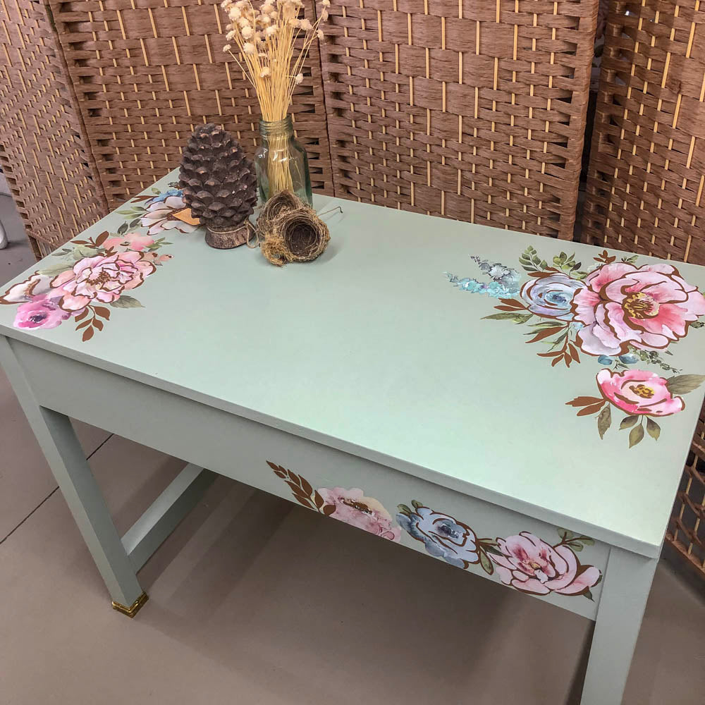  Dusty Miller Sunset Hall Table with drawer | Paint Me Vintage