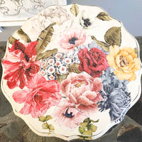 Riot of Flowers and Vintro White Table  -  not available