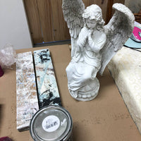 Concrete Look Decor Tile & Statue using Cloudburst NZ