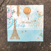 Napkin for Decoupage Eiffel Tower & Air Balloon NZ