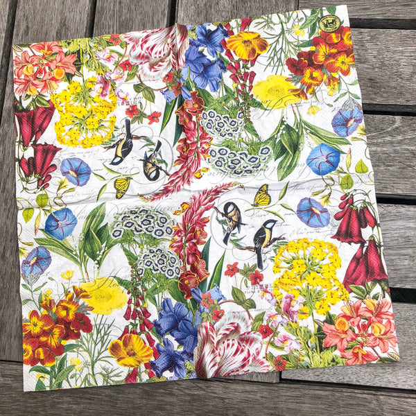 Summer Birds Napkin for Decoupage