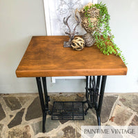 Singer Sewing Machine Timber topped Occasional Table NZ