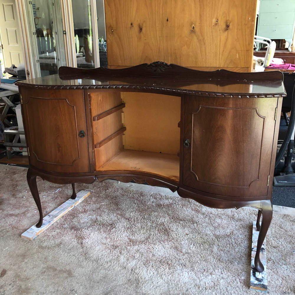 Aurora Bow Fronted and Carved Sideboard - not available