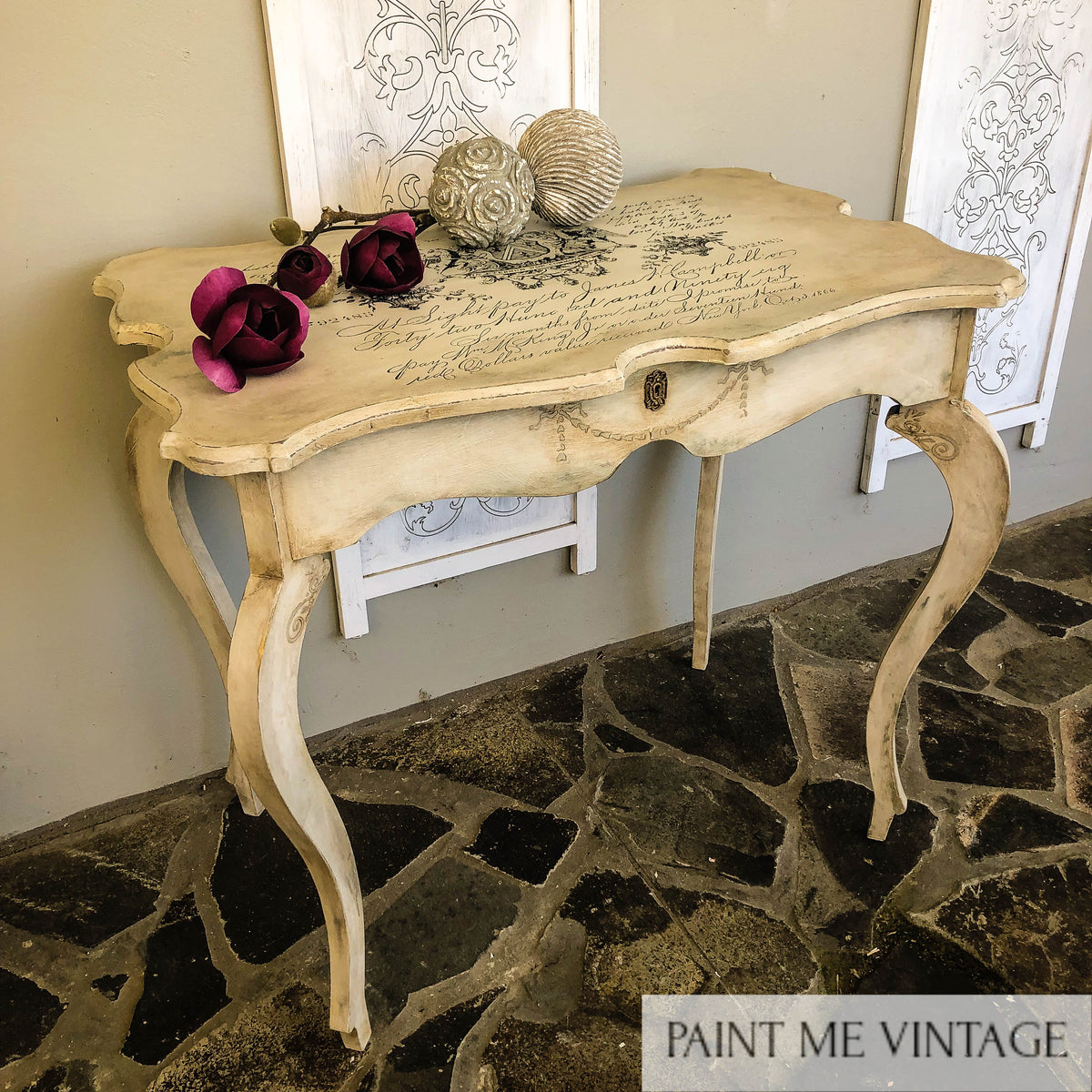 Yorkshire Stone Aged Elegance Hall Table with a Secret NZ