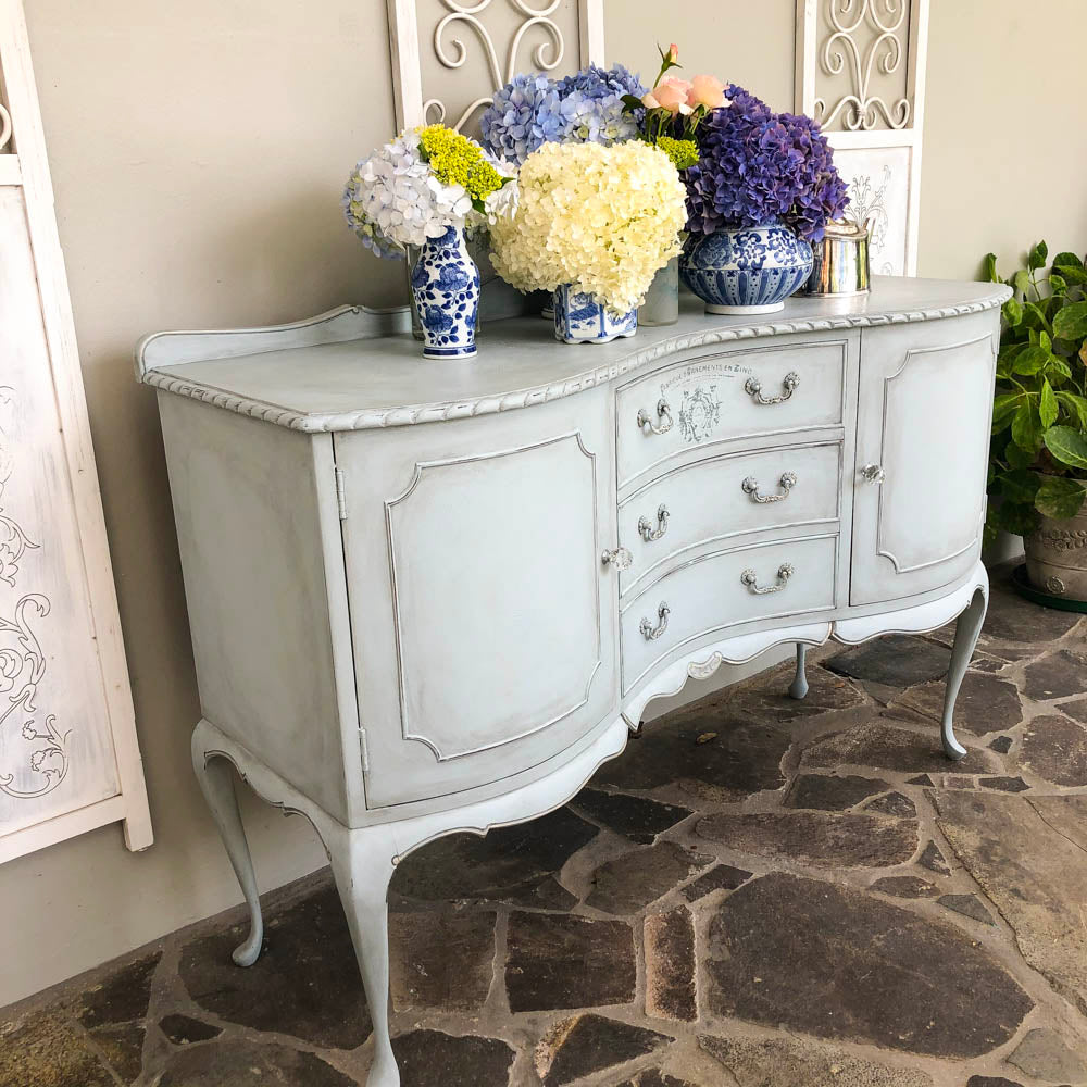 Aurora Bow Fronted and Carved Sideboard NZ