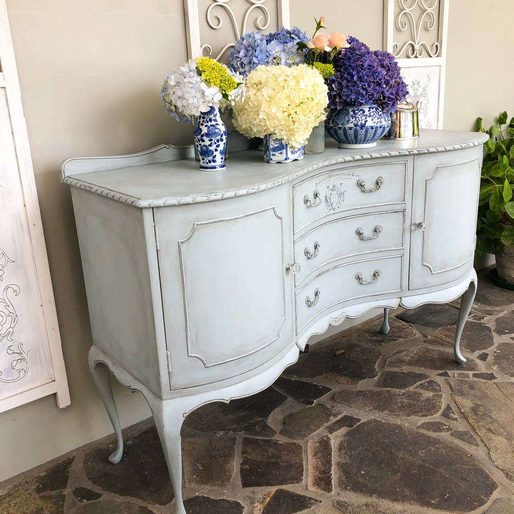 Aurora Bow Fronted and Carved Sideboard - not available