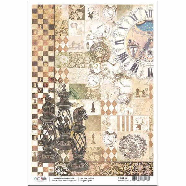 Reform club Rice Paper for Decoupage A4 | Paint Me Vintage