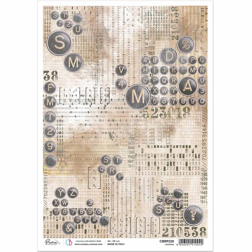 Fortran Rice Paper for Decoupage A4 | Paint Me Vintage