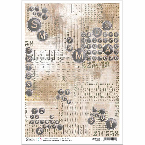 Fortran Rice Paper for Decoupage A4 | Paint Me Vintage