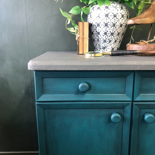 Kingsley Sideboard with crushed graphite top | Paint Me Vintage