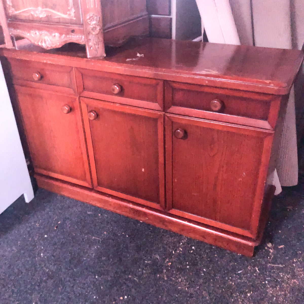 Kingsley Sideboard with crushed graphite top | Paint Me Vintage