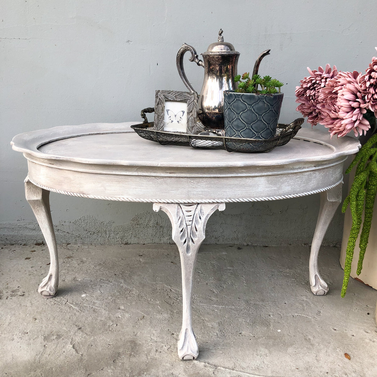 Classic Oval Coffee Table in Chateau Finish