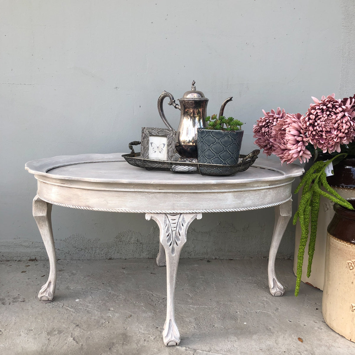 Classic Oval Coffee Table in Chateau Finish